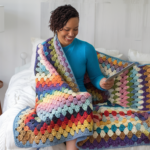 Rainbow Hugs Mosaic Blanket by Michelle Moore