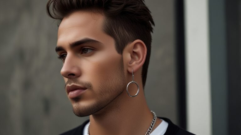 cool men earrings gagas​