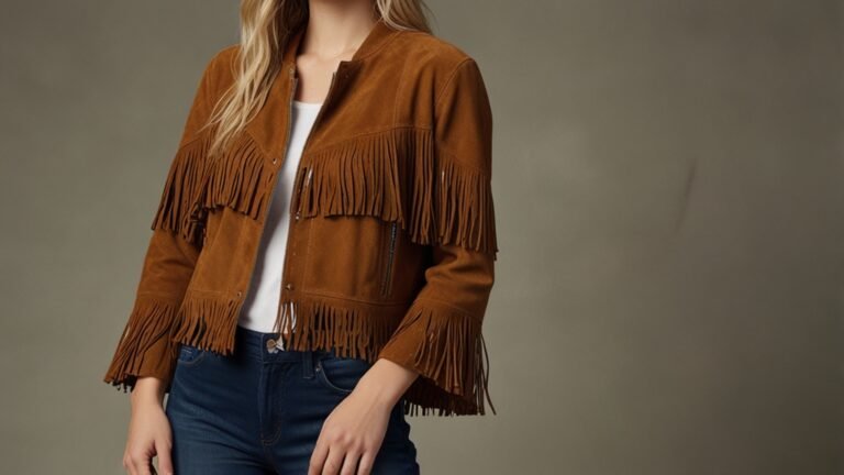 altard state cropped faux suede fringed jacket