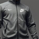 grey nike jacket zip up no background cartoon
