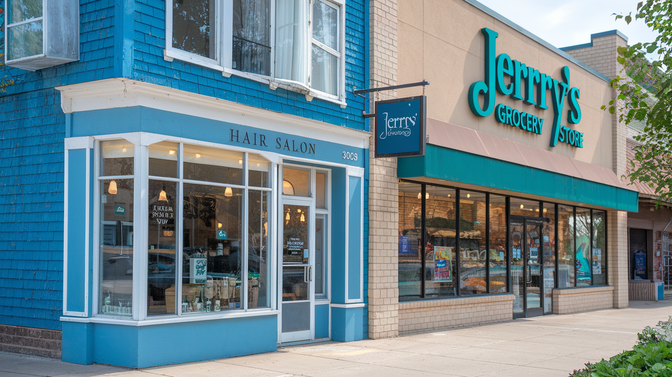 hair salon next to jerry grocery store in edina​