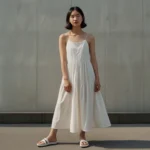 Muji High Twisted Veil Camisole Dress​